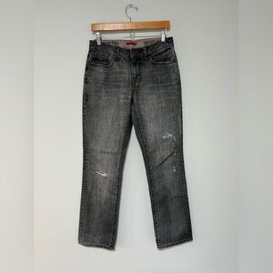 Converse One Star Men's Gray Distressed Vintage Straight Jeans 30x30